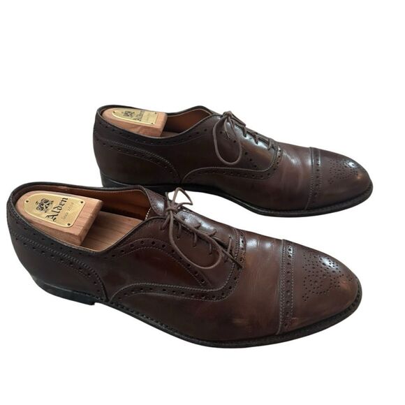 Alden Dress Shoes 913 Straight Tip Inner Vane Color Brown US 12 A/C - Picture 4 of 10